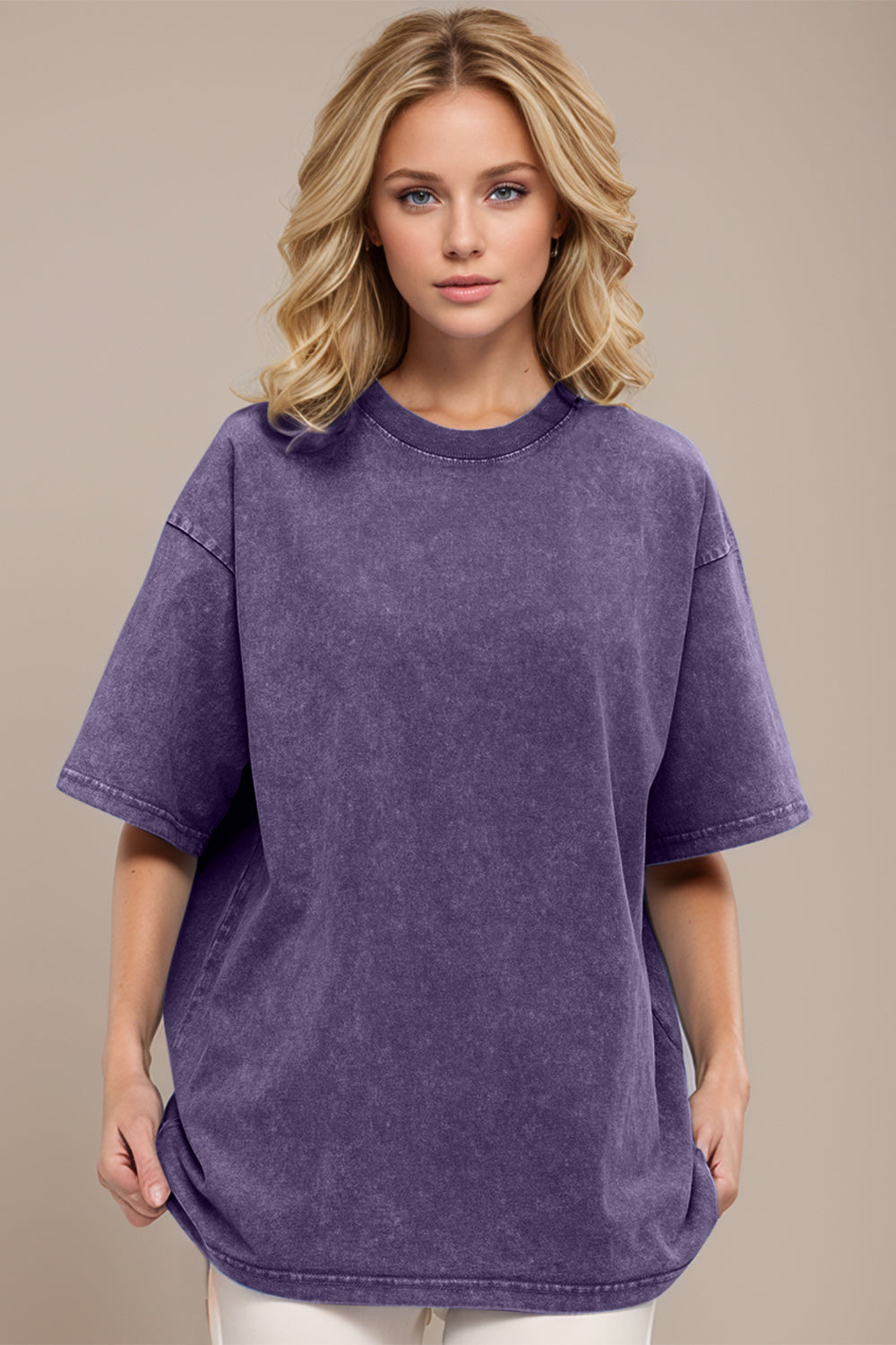 Basic Bae Round Neck Half Sleeve T-Shirt - Velora Luxury Fashion