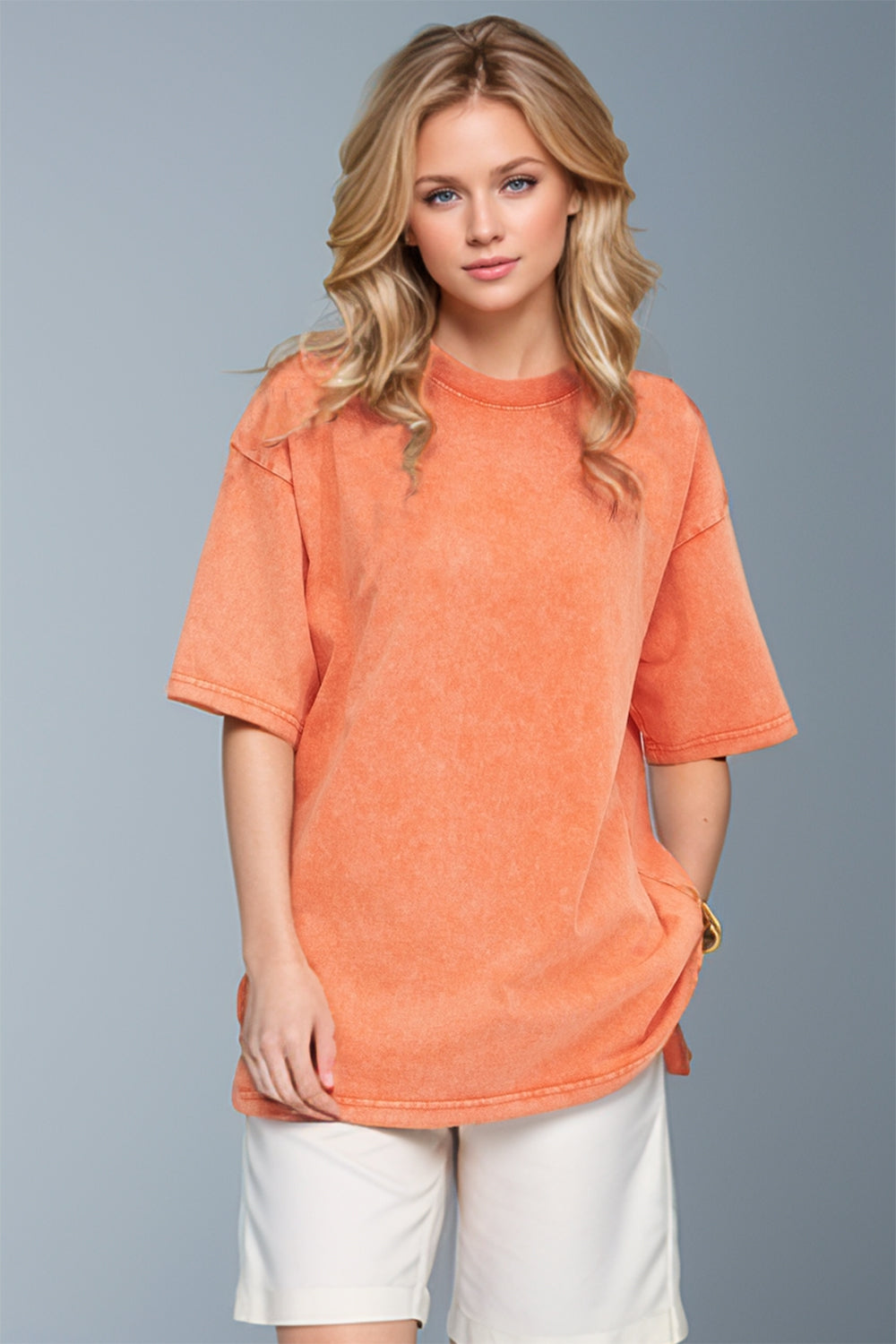 Basic Bae Round Neck Half Sleeve T-Shirt - Velora Luxury Fashion