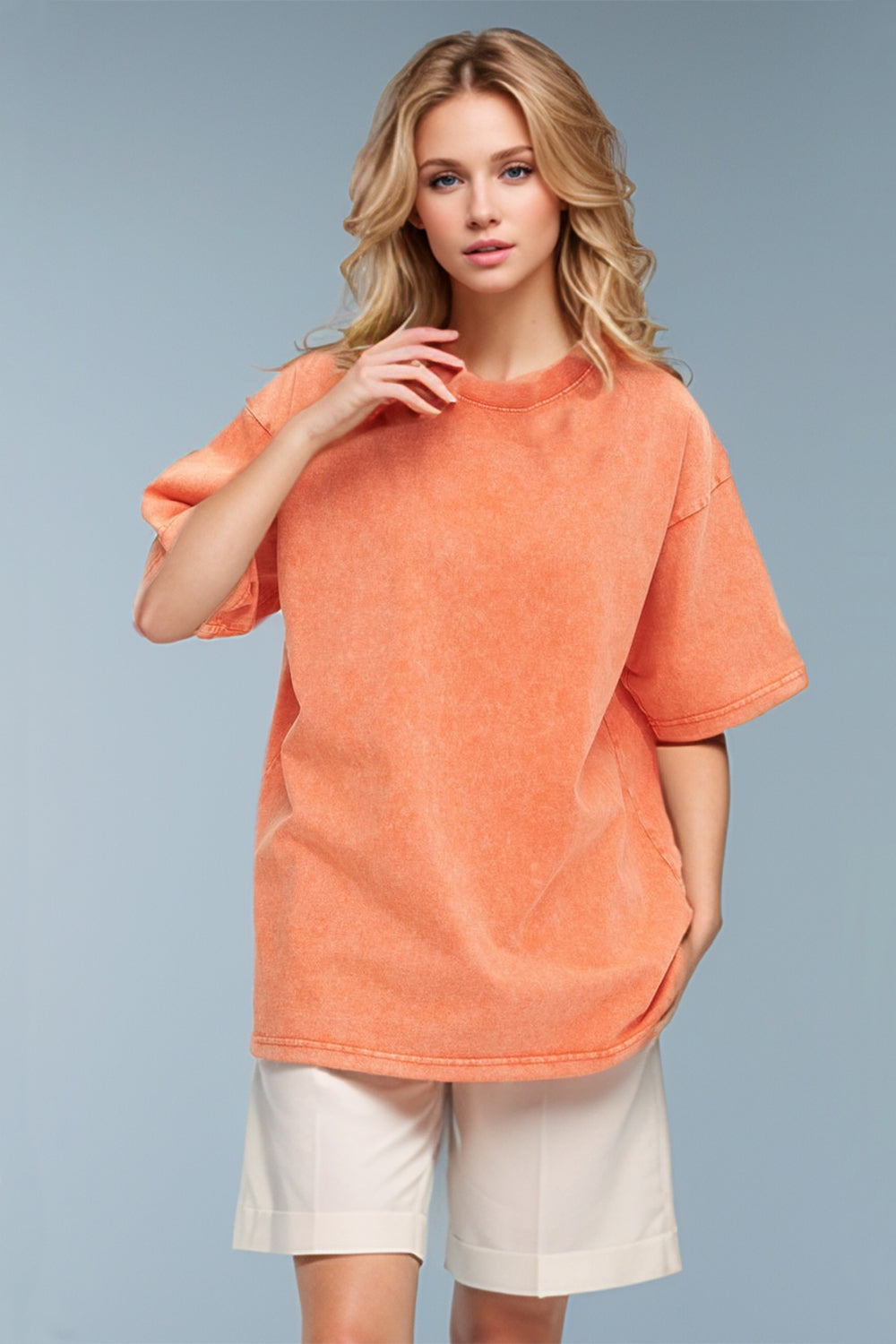 Basic Bae Round Neck Half Sleeve T-Shirt - Velora Luxury Fashion