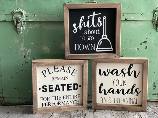 Bathroom Signs - Velora Luxury Fashion