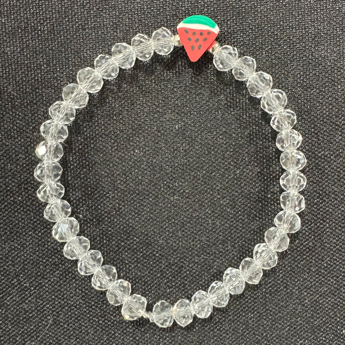 Beaded Bracelets | Watermelon & Palestine Map Charms – Black, White, Multicolor - Velora Luxury Fashion