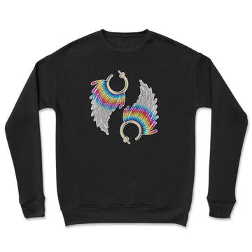 Beadiful Earrings Crewneck - Velora Luxury Fashion