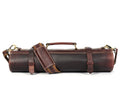 Bend Leather Chef Knife Roll 10 Slot - Walnut Brown - Velora Luxury Fashion