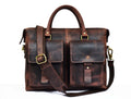 Berkeley Leather Portfolio Bag - Walnut Brown - Velora Luxury Fashion