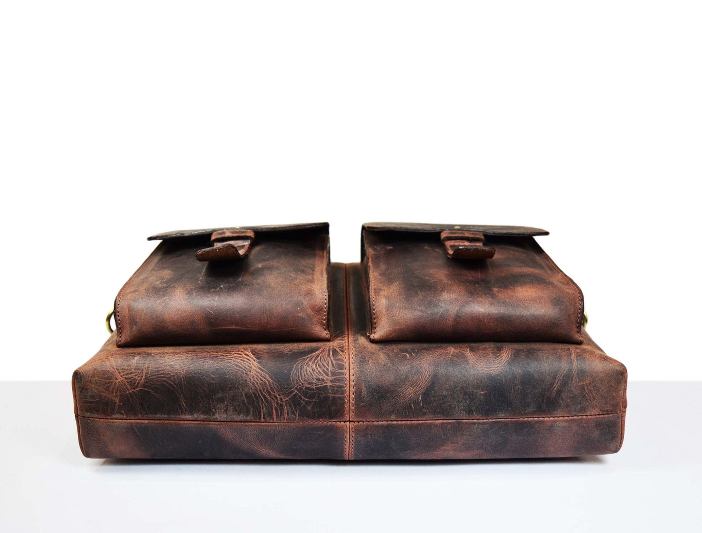 Berkeley Leather Portfolio Bag - Walnut Brown - Velora Luxury Fashion