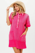 BiBi Dip Dye Mineral Washed Knit Dress - Velora Luxury Fashion