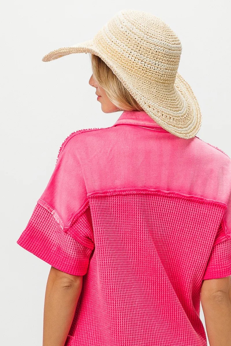 BiBi Dip Dye Mineral Washed Knit Dress - Velora Luxury Fashion