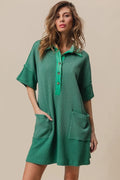BiBi Dip Dye Mineral Washed Knit Dress - Velora Luxury Fashion