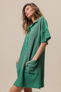 BiBi Dip Dye Mineral Washed Knit Dress - Velora Luxury Fashion