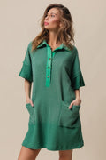 BiBi Dip Dye Mineral Washed Knit Dress - Velora Luxury Fashion