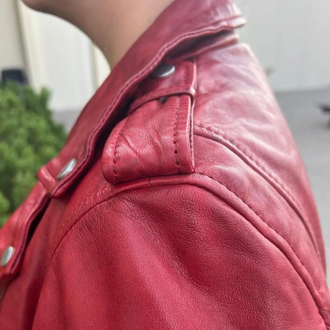 Biker-Look Sheep Leather Jacket Boutique of Leathers/Open Road