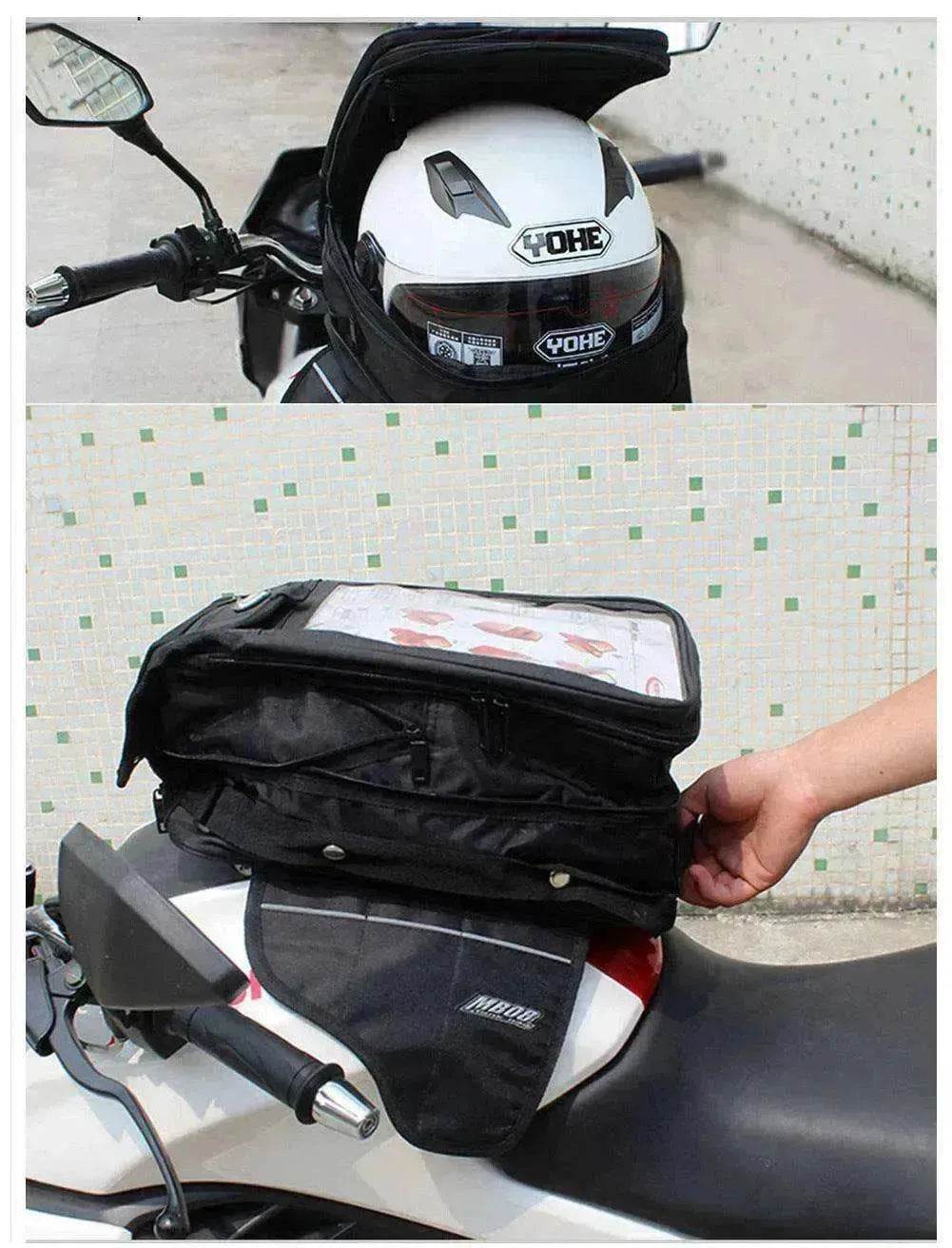 Black Motorcycle Accessories Carrying Luggage - Velora