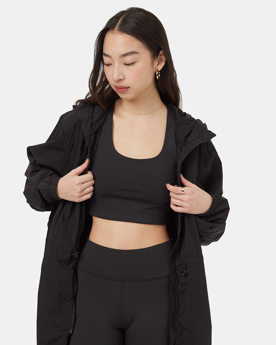 Recycled Nylon Long Jacket
