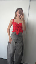 Bloom Flower Red Top - Velora Luxury Fashion