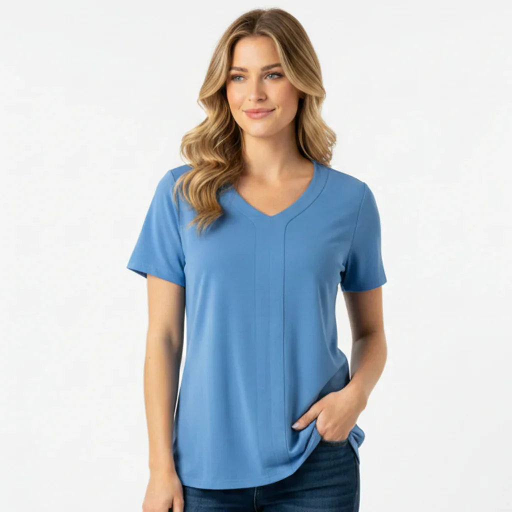 Blouse col V