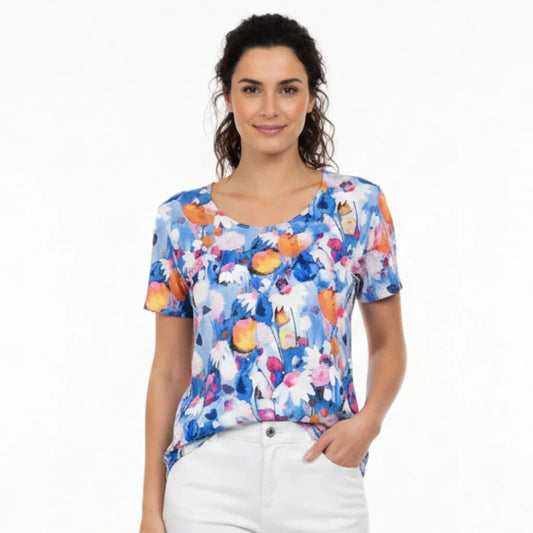 Blouse floral femme