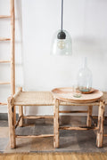 Blown Glass Lamp with Terracotta Socket Cover - Velora Luxury Fashion