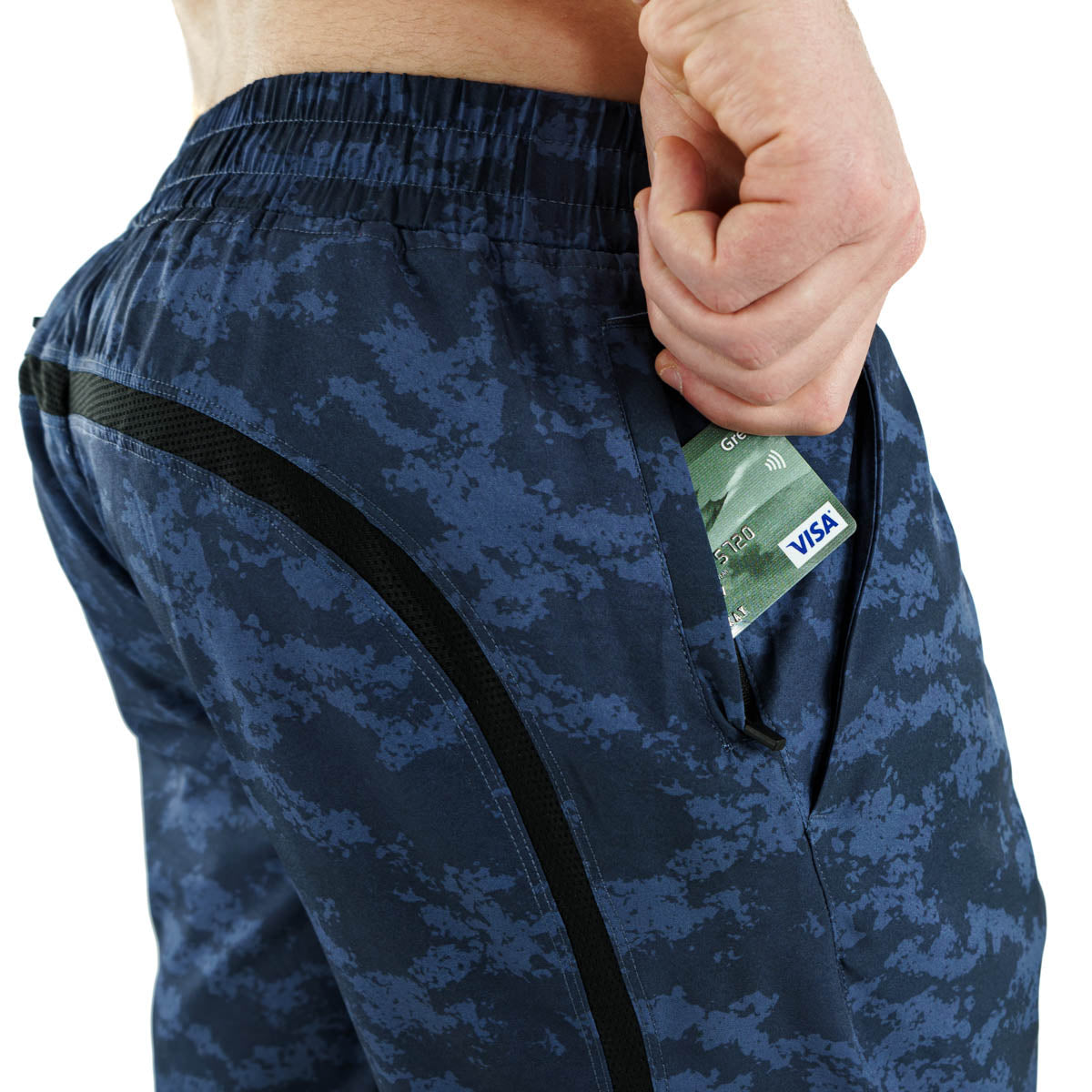 Unlimited Shorts Blue Camo (7.5") - Velora