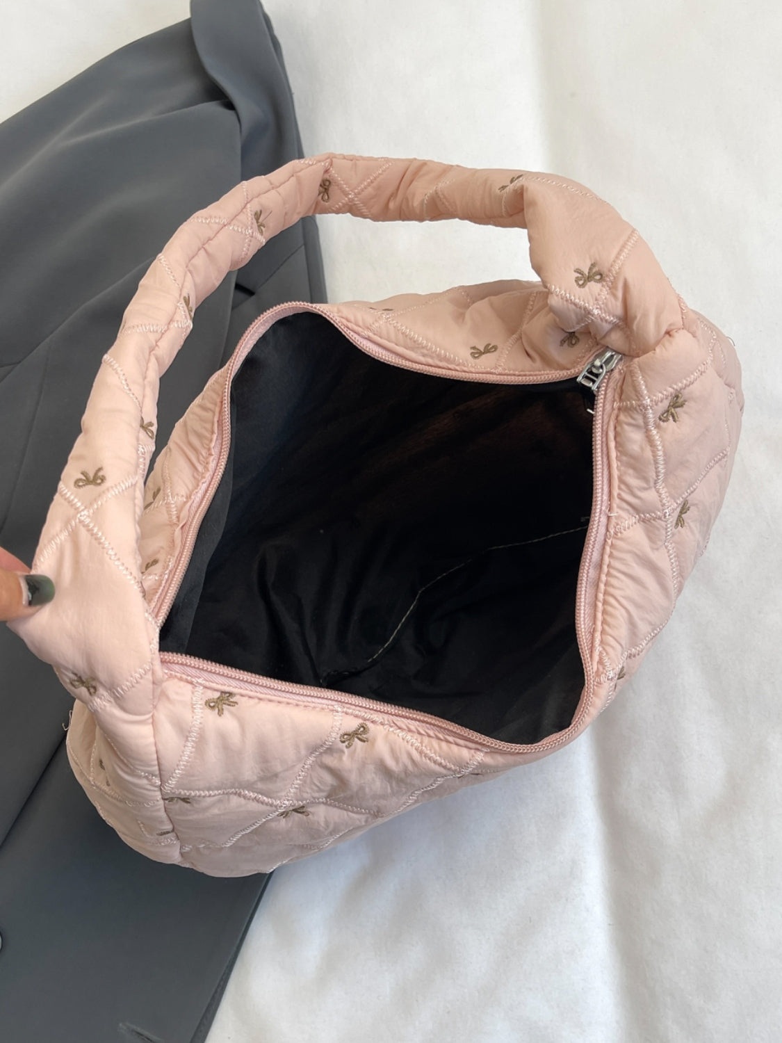 Bow Polyester Shoulder Bag - Velora Luxury Fashion