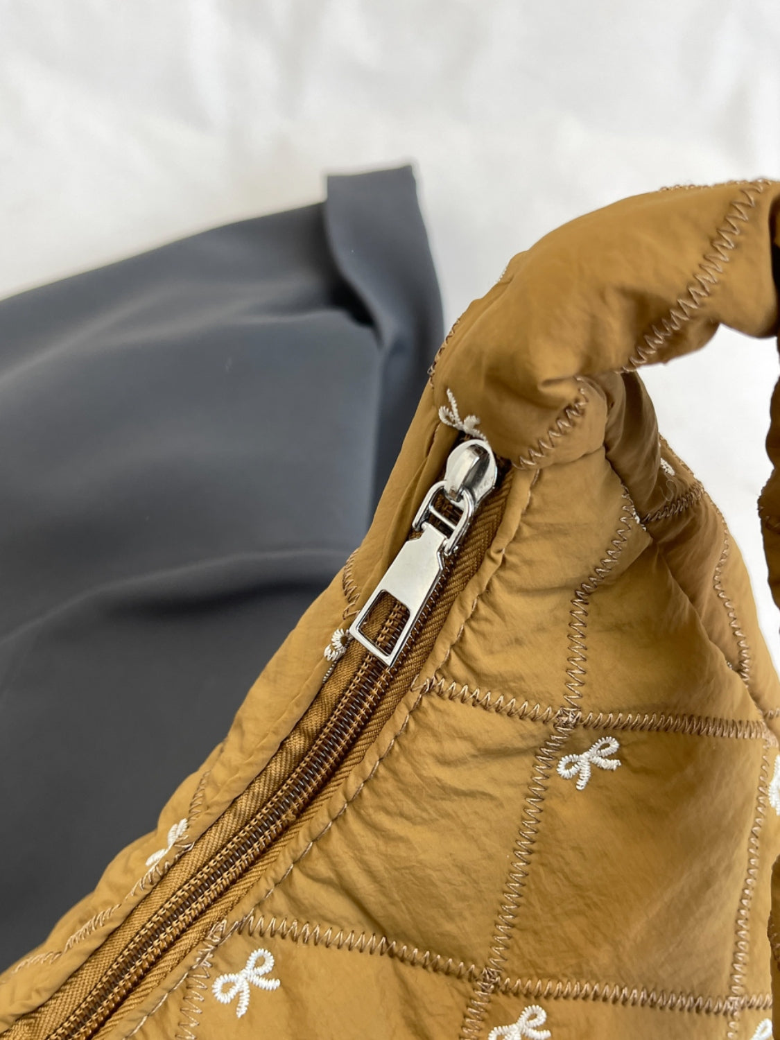 Bow Polyester Shoulder Bag - Velora Luxury Fashion