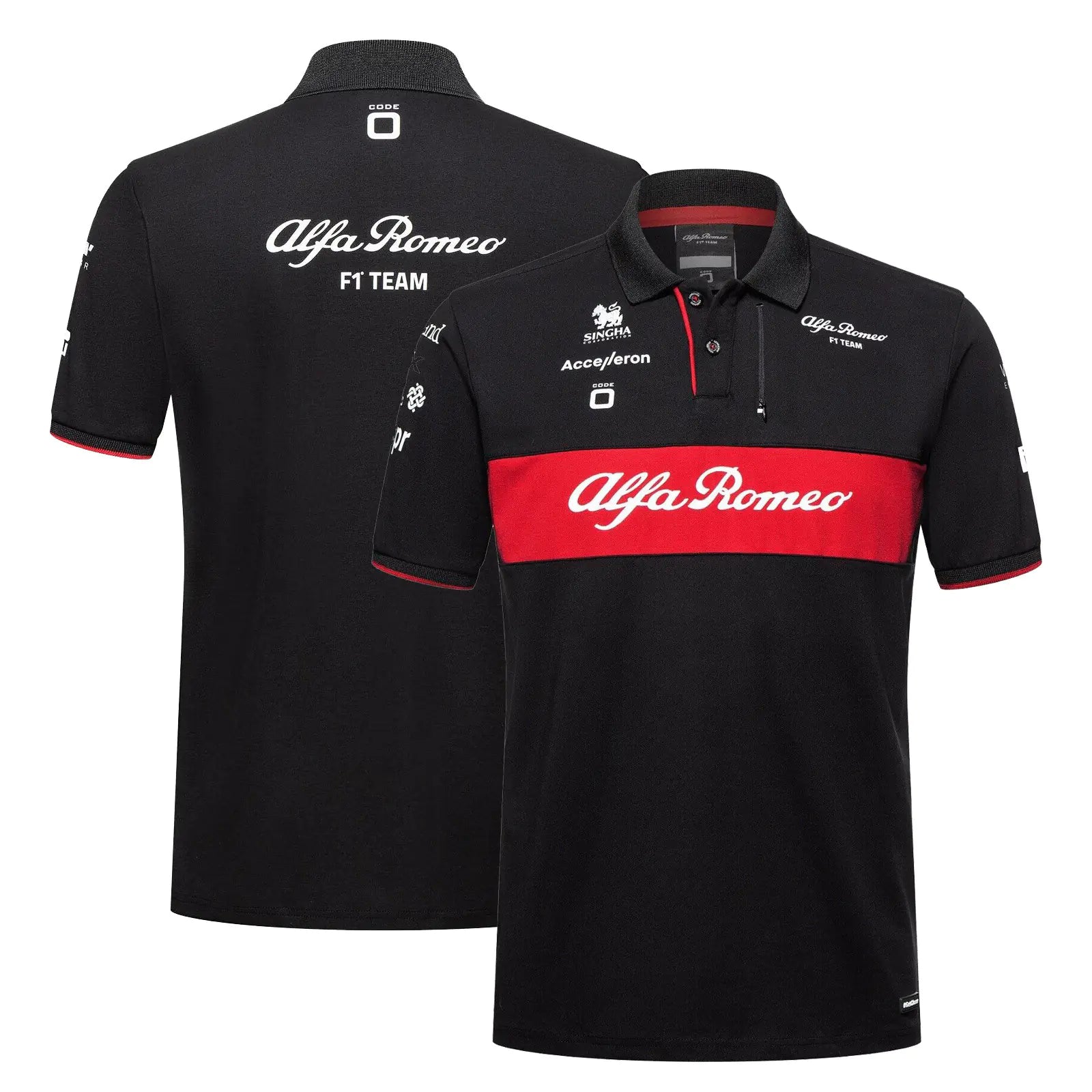 Breathable Quick-Dry Polo Shirt for F1 Racing and Biking - Velora Luxury Fashion