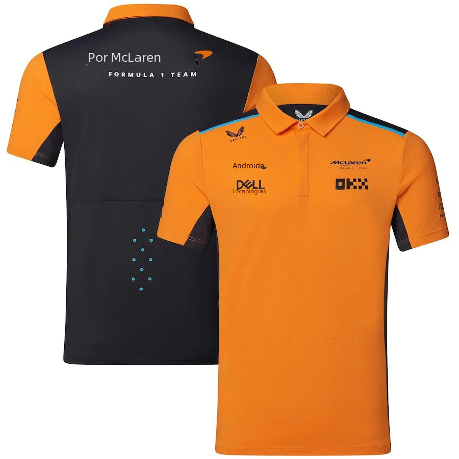 Breathable Quick-Dry Polo Shirt for F1 Racing and Biking - Velora Luxury Fashion