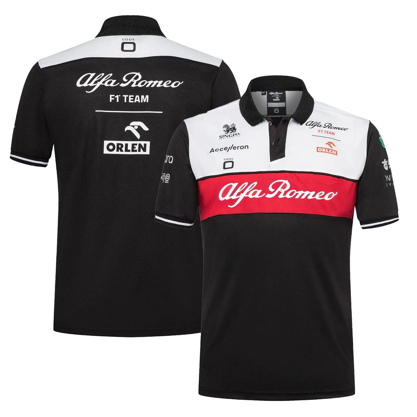 Breathable Quick-Dry Polo Shirt for F1 Racing and Biking - Velora Luxury Fashion