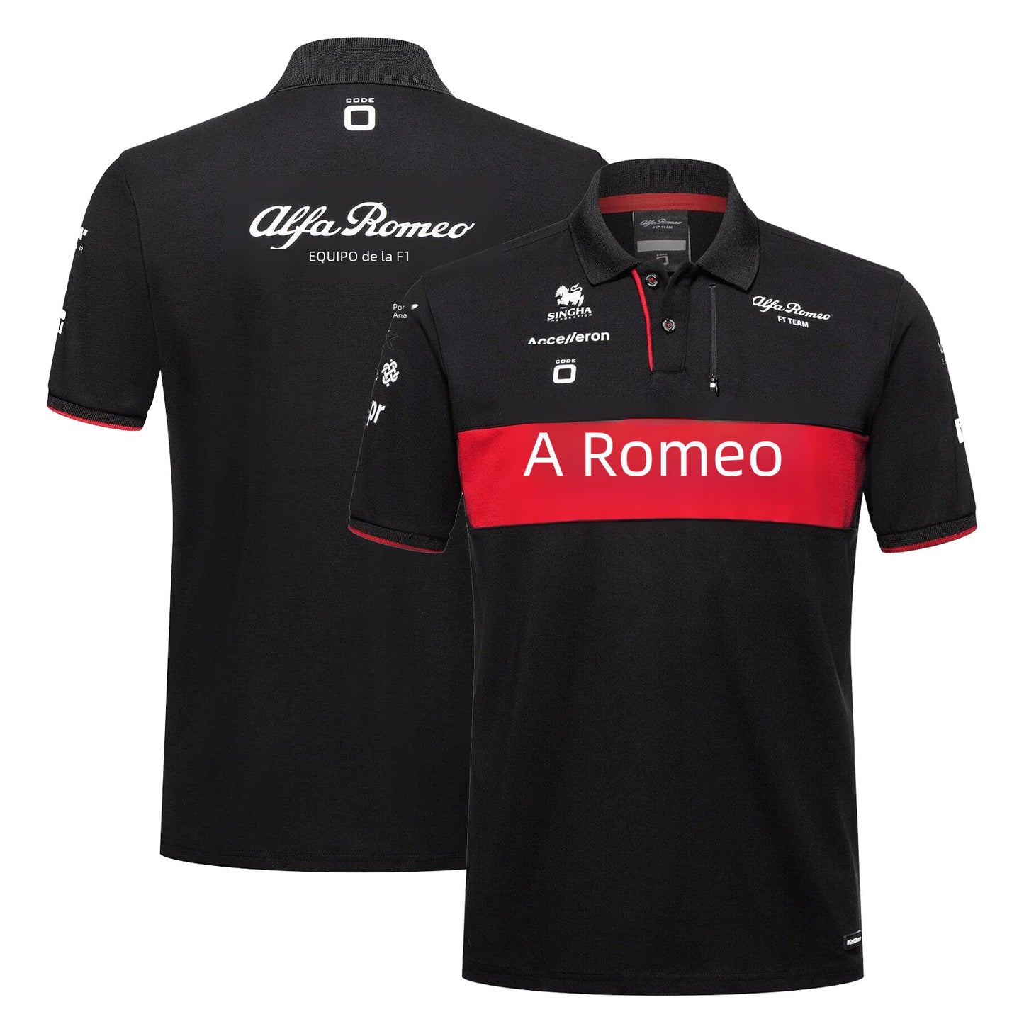 Breathable Quick-Dry Polo Shirt for F1 Racing and Biking - Velora Luxury Fashion