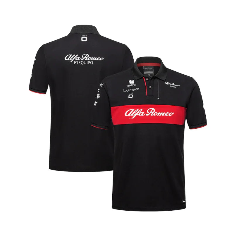 Breathable Quick-Dry Polo Shirt for F1 Racing and Biking - Velora Luxury Fashion