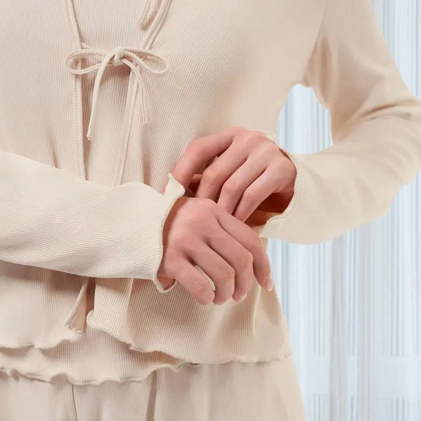 Breathable Stretch Knitted Pajamas Suit Suspenders For Women EX-STOCK Canada