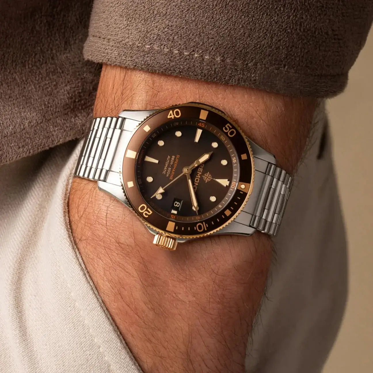 Bremont Supermarine 300M Date, Bi-Colour SM40-DT-BI-BR-L-B - Velora