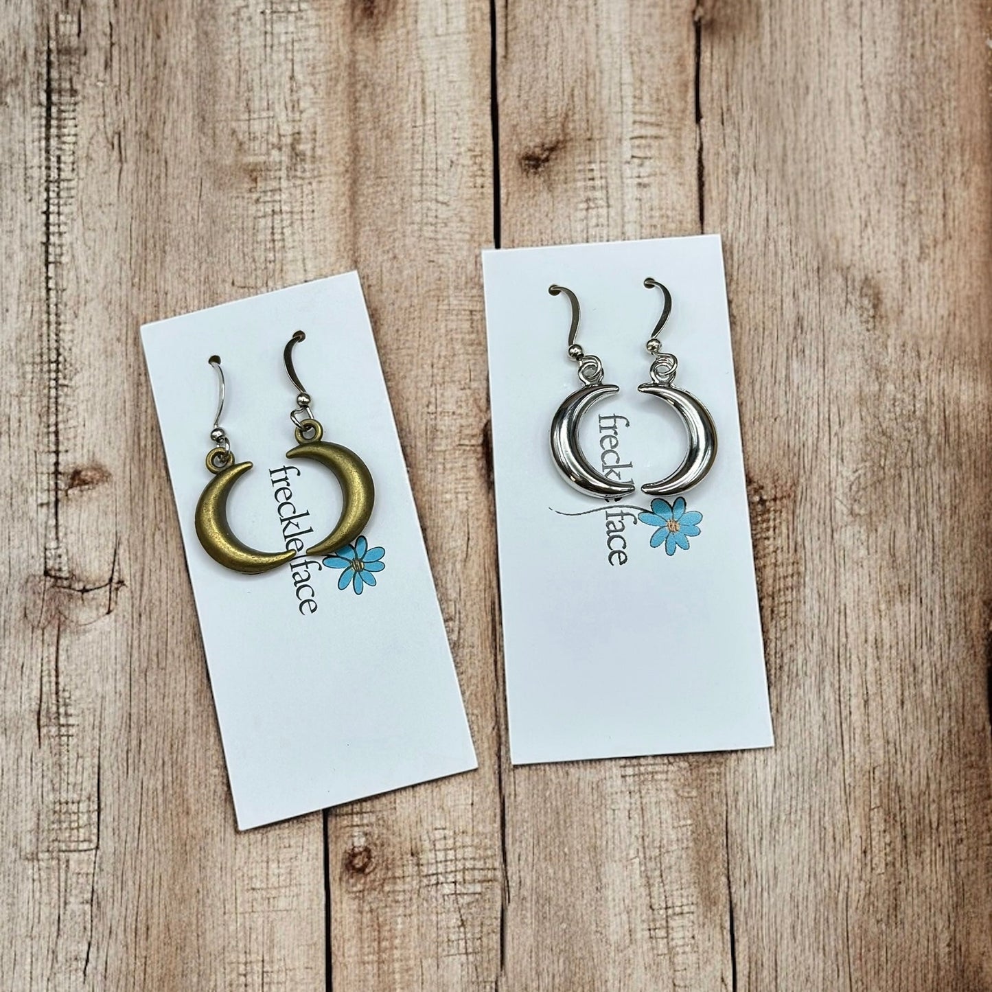 Bubble Moon Earrings - 3D Crescent Shape, Hypoallergenic, Nickel-free - Velora Luxury Fashion