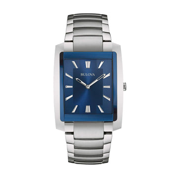 Bulova Gentleman’s Vintage Rectangle Quartz Watch 96A169 - Velora Luxury Fashion