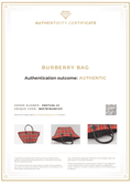Burberry BLUE LABEL Check Shoulder Tote Bag Nylon Leather Red 9373K - Velora Luxury Fashion
