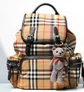 Burberry Classic Checkered Oxford Cloth Backpack - Velora Luxury Fashion