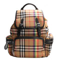 Burberry Classic Checkered Oxford Cloth Backpack - Velora Luxury Fashion