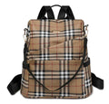 Burberry Classic Checkered Oxford Cloth Backpack - Velora Luxury Fashion