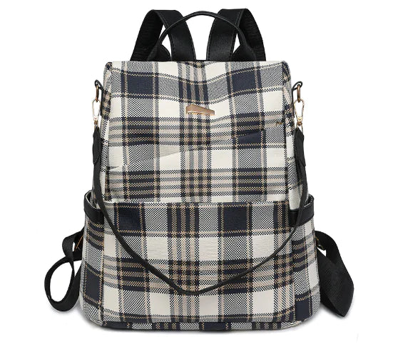 Burberry Classic Checkered Oxford Cloth Backpack - Velora Luxury Fashion