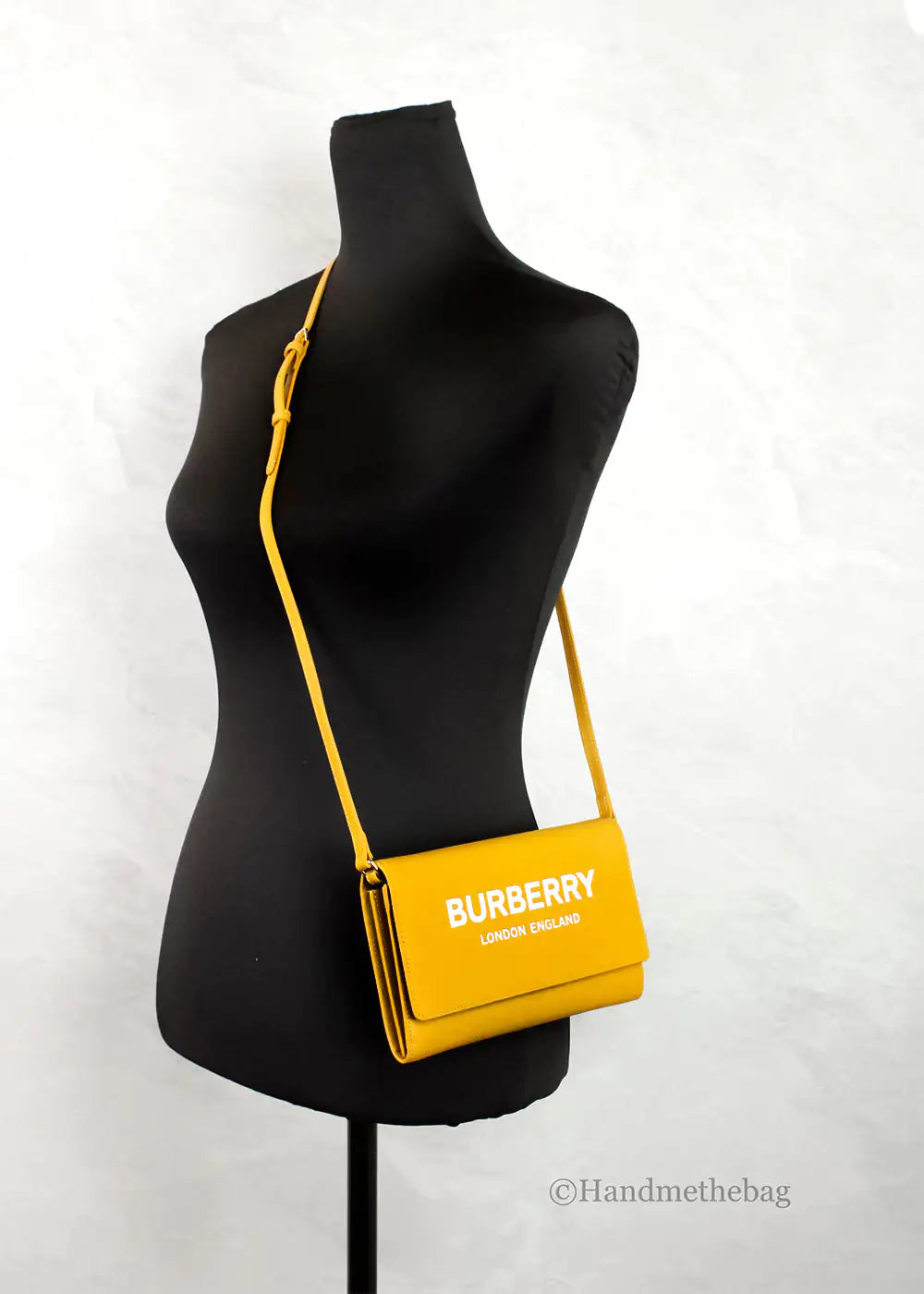 Burberry Hazelmere Leather Light Copper Orange Wallet Crossbody - Velora Luxury Fashion