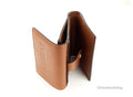 Burberry Luna Tan Grained Leather Small Coin Pouch Wallet - Velora Luxury Fashion