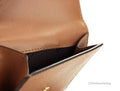 Burberry Luna Tan Grained Leather Small Coin Pouch Wallet - Velora Luxury Fashion