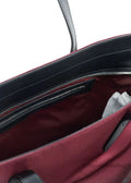 Burberry Medium Burgundy Logo Nylon Tote Shoulder Bag - Velora Luxury Fashion