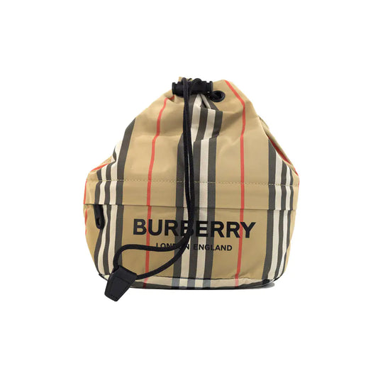 Burberry Phoebe Nylon Drawstring Bucket Bag - Velora Luxury Fashion