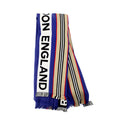 Burberry Ribbon Denim Blue England Heritage Stripe Cotton Scarf - Velora Luxury Fashion