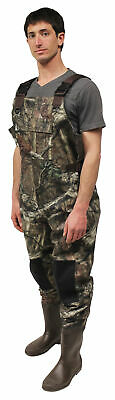 Bushline Outdoor Insulated Camo Chest Waders in Mossy Oak Print - Velora Luxury Fashion