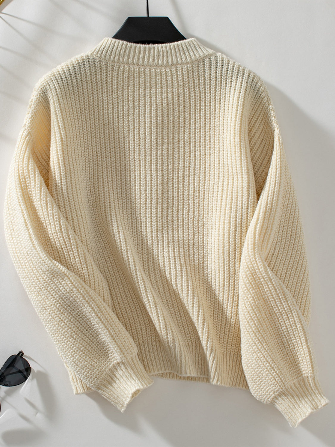 Button Down Long Sleeve Cardigan - Velora Luxury Fashion