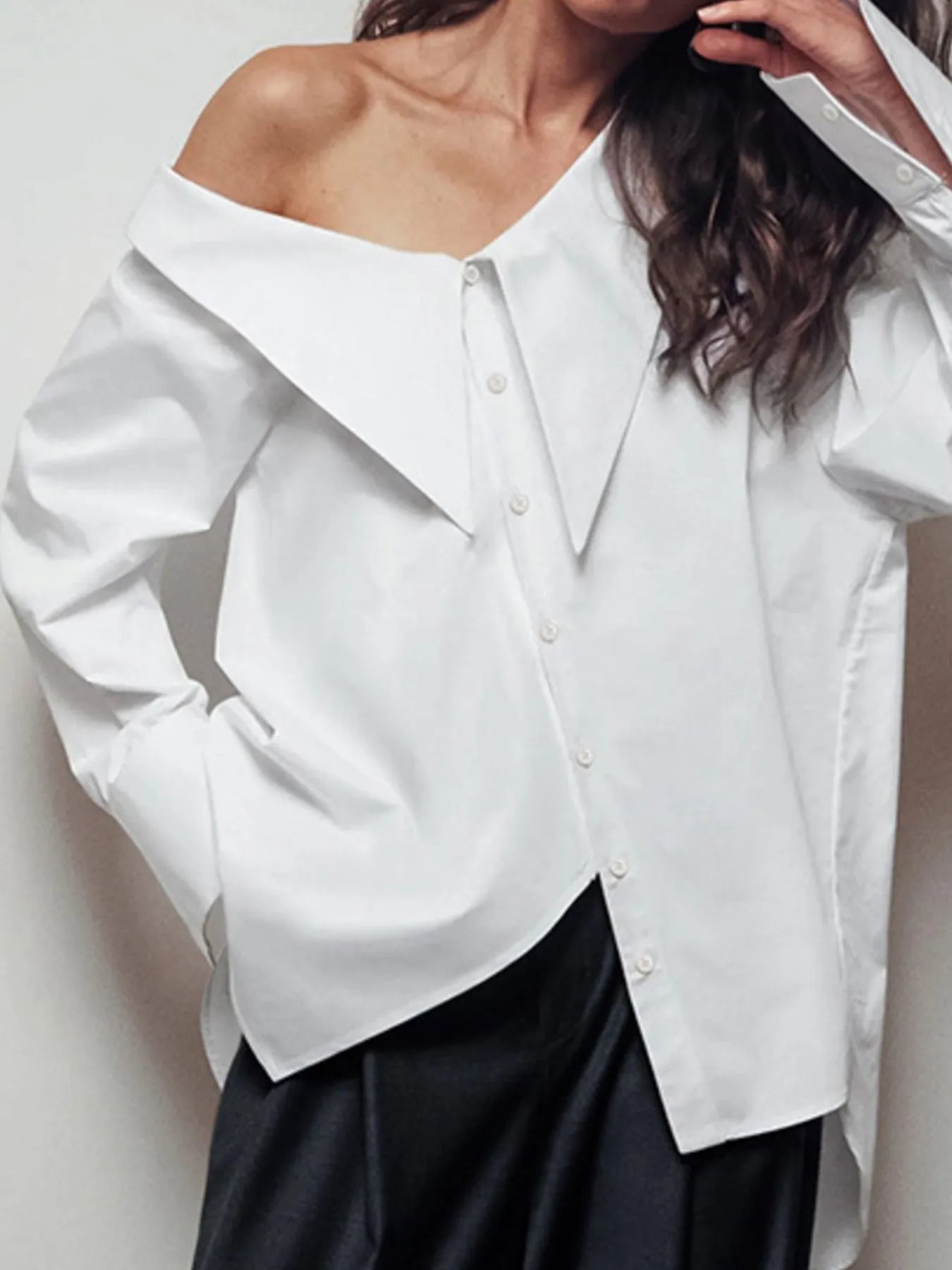 Button Up Long Sleeve Shirt - Velora Luxury Fashion