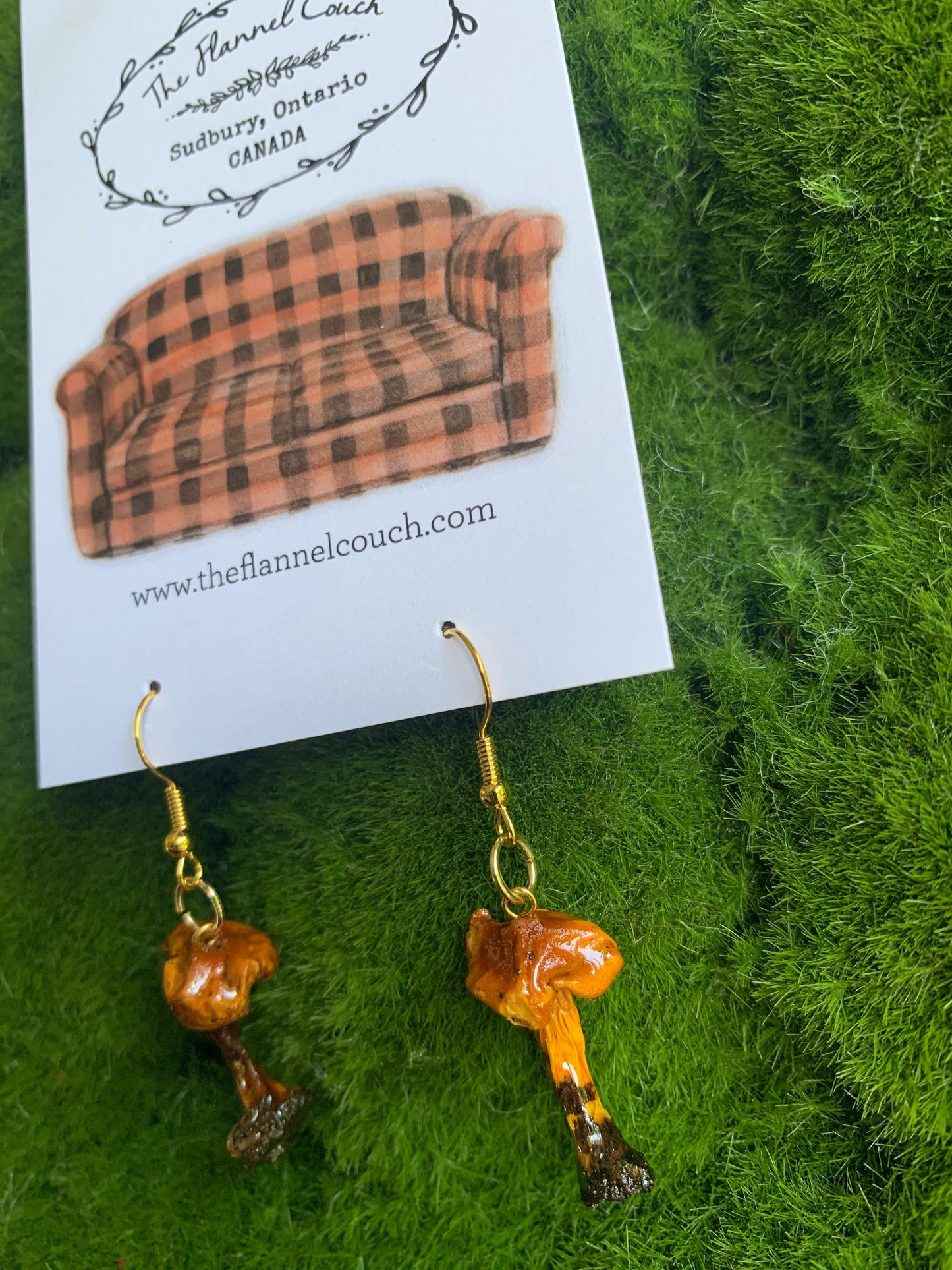 Wild Ontario Mushrooms Earrings www.Shopthatapp.com