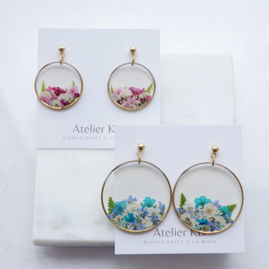 Boucles d’oreilles bouquet - rond - Velora