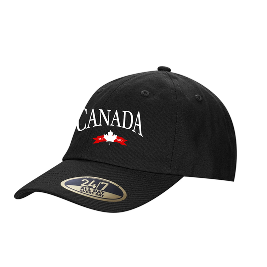 CANADA VARSITY EMBROIDERED DAD CAP - Velora